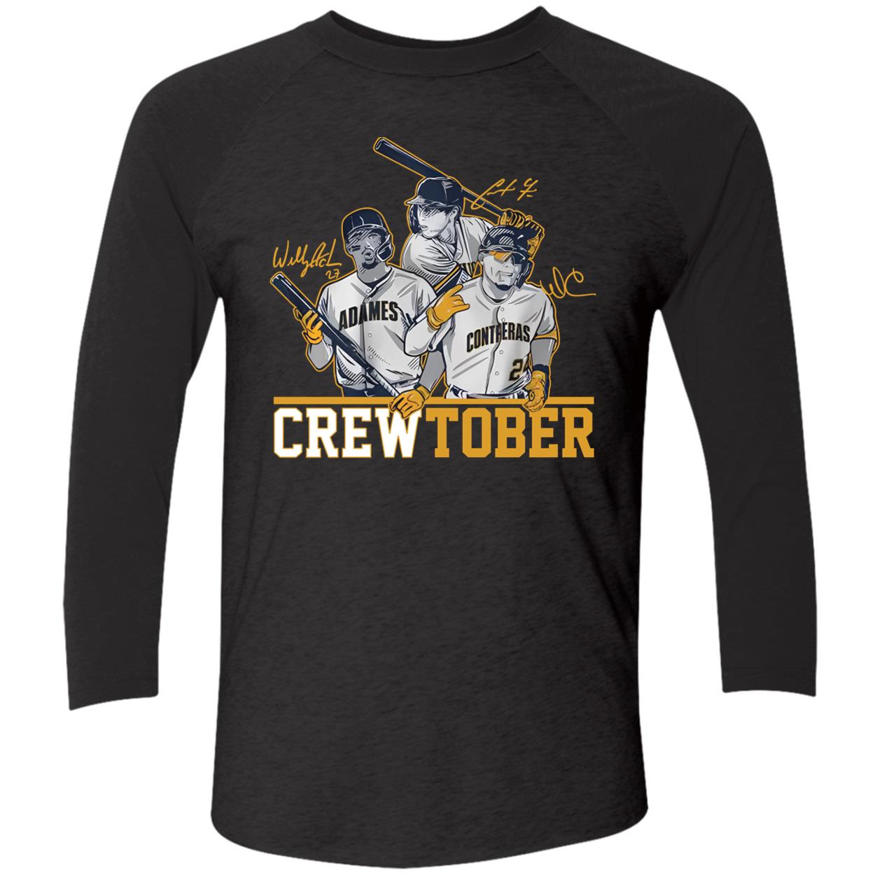 Christian Yelich Willy Adames And William Contreras Crewtober Shirt
