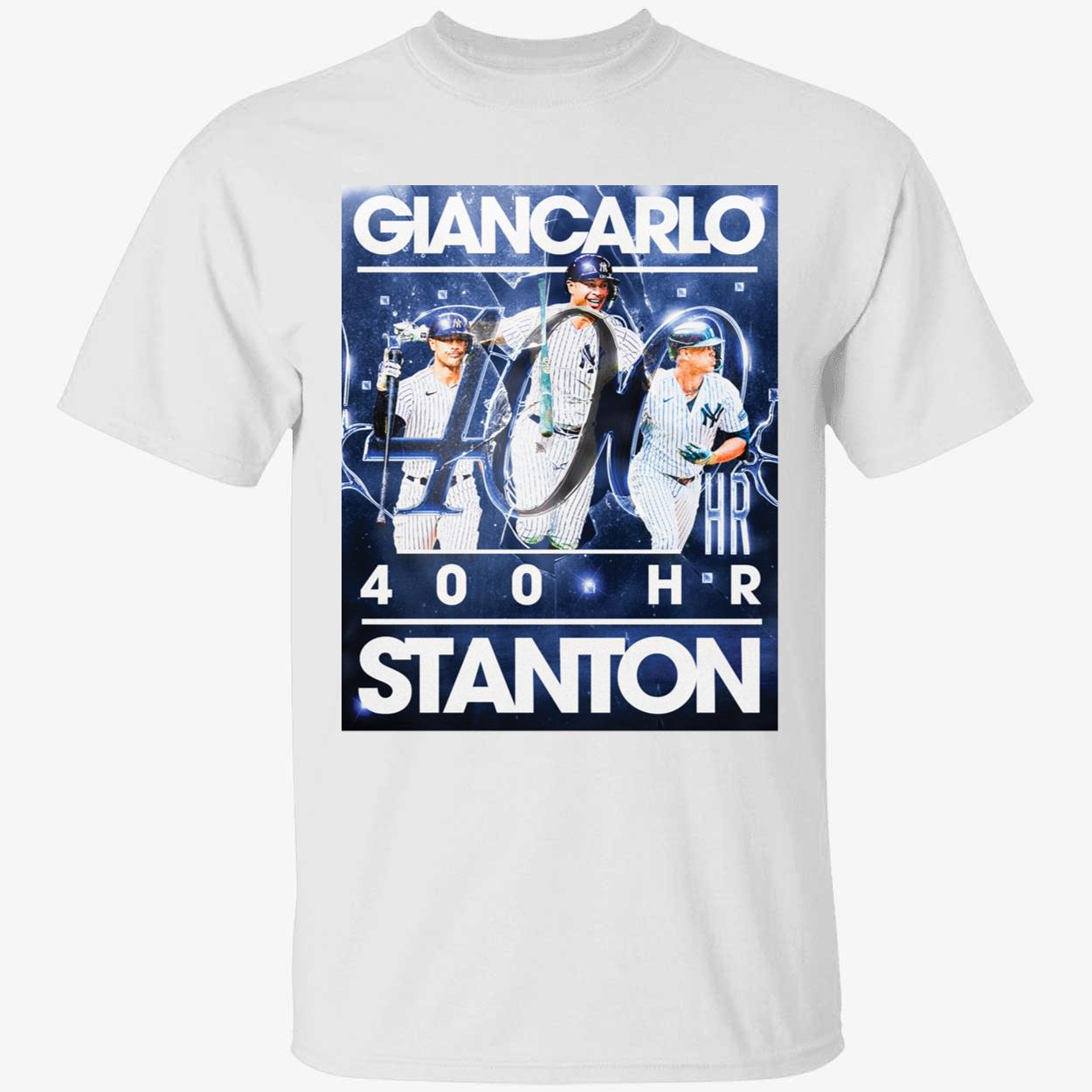 OneRockin Giancarlo Stanton 400 New York Premium SS T-Shirt